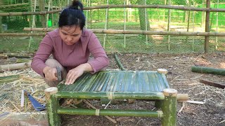 How single mother makes bamboo tables and chairs [upl. by Llehsam113]