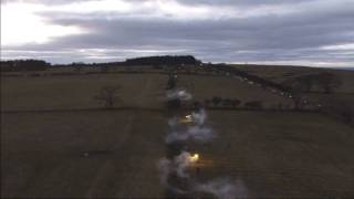 Hadrians Wall lit by volunteers [upl. by Cecily421]