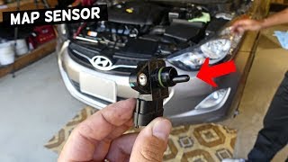 HOW TO REPLACE MAP SENSOR ON HYUNDAI ELANTRA [upl. by Dahl950]