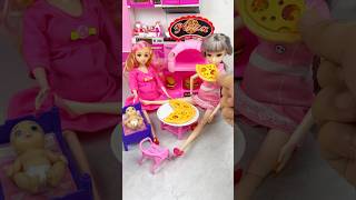 Satisfying With Unboxing Pizza Oven Set Toys ASMR Video shorts [upl. by Ahsie]