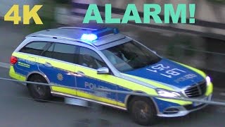 ALARM Verfolgungsjagd  Polizeifahrzeug in Aktion  CHASE  Police car in action Waldenbuch  4k [upl. by Anivid]