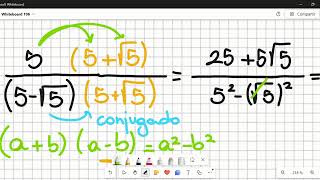 racionalizar con sumas y restas en denominador [upl. by Jarid]