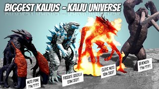 15 Biggest TitansKaiju in Kaiju Universe [upl. by Drahcir]