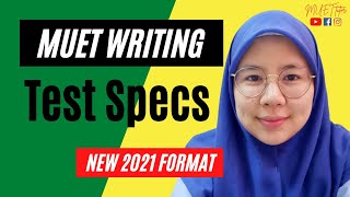 Test Specs  MUET Writing  New Format [upl. by Masha866]