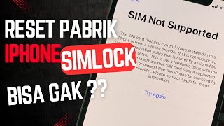 AWAS ❗❗❗ JANGAN RESET PABRIK IPHONE SIMLOCK SIMSTICK [upl. by Karyn]