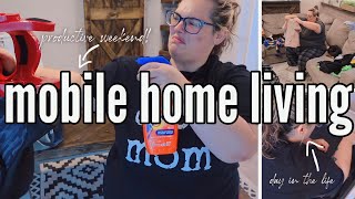 NEW PRODUCTIVE WEEKEND  mobile home living  MOBILE HOME DAY IN THE LIFE [upl. by Annabela459]