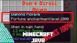 How To Get a Fortune 99999 Pickaxe In Minecraft 116 2020 [upl. by Otilia]