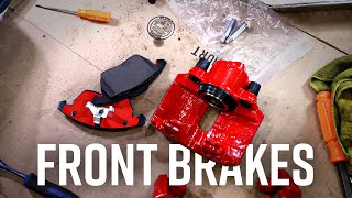 MK6 VW GTI Front Brake Caliper Removal and Replacement [upl. by Dodge]