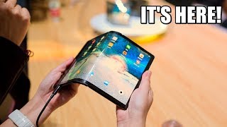 The First Foldable Smartphone is OFFICIAL [upl. by Loralyn564]