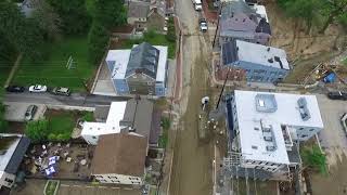 Ellicott City Main Street Flood Damage Drone Video May 28 2018 [upl. by Kristan]