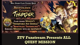 Monzein J Benevolence Cloaked in Thunder  All Quest Mission The Alchemist Code GL [upl. by Roose154]