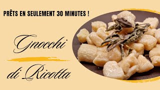 Gnocchis de Ricotta prêts en 30 minutes [upl. by Schwing]