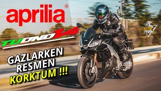 😱SÜRERKEN KORKTUM  APRILIA TUONO 1100 V4 FACTORY  282 KMS TOP SPEED [upl. by Airdnassac]