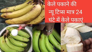 केले पकाने की न्यू टिप्स मात्र 24 घंटे में केले पकाएं banana pakane ki sabse Aasan tips [upl. by Kiley]