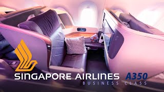 Singapore Airlines A350 Business Class  Singapore to Seattle [upl. by Neliac318]