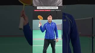 Badminton racket tricks badminton badmintoninfonesia badmintonplayer badmintonskills [upl. by Dibri]