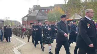 This years Redditch Remembrance Parade [upl. by Launamme]