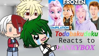 Todobakudeku reacts to Lankybox  Gacha Life [upl. by Scever]