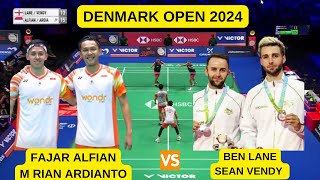 FAJAR ALFIANM RIAN ARDIANTO INA VS BEN LANESEAN VENDY ENG  DENMARK OPEN 2024 [upl. by Ermengarde]