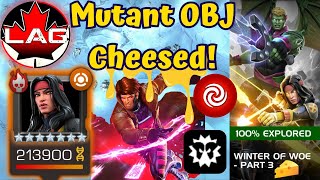 Woe Dani XMagica Mutant Objective CHEESED Gambit Stun Lock Big OP Free Solo Full Guide  MCOC [upl. by Rednasyl]