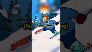 Homers amazing skiing skills simpson shorts [upl. by Pool664]