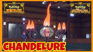 CHANDELURE BARRIENDO en POKÉMON ESCARLATA y PÚRPURA [upl. by Atiluj]