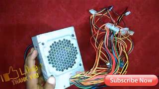 HOW TO MAKE A 12V5v33V BATTERY CHARGER WITH PC ATX POWER SUPPLy Fast And Verry Simple [upl. by Ssac]