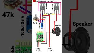 3055 IC Audio Amplifier Connection DIY shorts [upl. by Berlyn164]