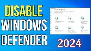 How to Permanently Disable Windows Defender in Windows 10 and 11  StepbyStep Guide [upl. by Eilram171]