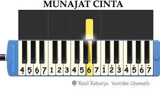 Munajat Cinta not pianika [upl. by Porcia]