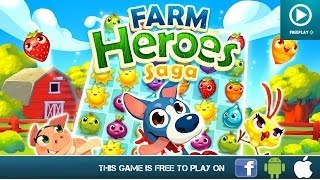 Farm Heroes Saga Free on Facebook Android amp iOS  HD Gameplay Trailer [upl. by Jerome144]