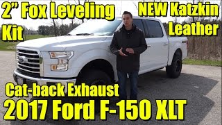 NEW PACKAGE Custom 2017 Ford F150 Fox Leveling Kit for F150 Katzkin Leather Exhaust and more [upl. by Andris]