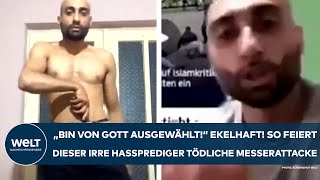 MANNHEIM quotBin von Gott ausgewähltquot So feiert dieser irre Hassprediger die tödliche Messerattacke [upl. by Neraj]