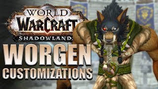 NEW Worgen Customization Options  Shadowlands Alpha [upl. by Tonia]