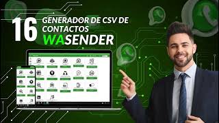 16 GENERADOR DE CSV DE CONTACTOS  WaSender [upl. by Ossie20]