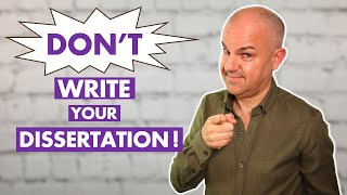 DONT WRITE YOUR DISSERTATION before doing this  BEST dissertation writing STRATEGY [upl. by Sardella]