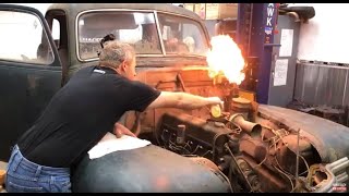 One more try Will it run 1950 Chevy pickup truck pulled from forest  Redline Update LIVE [upl. by Niple186]