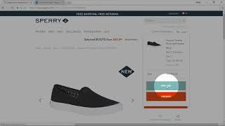 How to apply Sperry promo code [upl. by Nwahsud60]