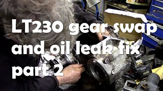 LT230 Changing the mainshaft gear and re sealing Part 2 [upl. by Nahgeam]