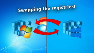 Swapping the Windows 7 and Windows 10 registries [upl. by Benita]