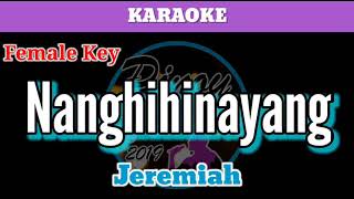 Nanghihinayang by Jeremiah Karaoke  Female Key [upl. by Nevag]