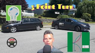 HOW TO cul de sac and 3 point turn BURNABY BC [upl. by Sardse]