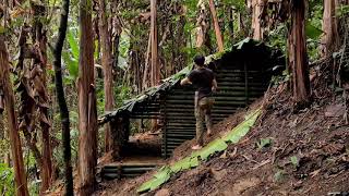 Terminando de construir a nova cabana na floresta utilizando bambu Episódio 80 [upl. by Rawde]