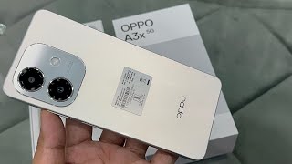 Oppo A3x 5G White Unboxing First impressions amp Review 🔥  Oppo A3x 5G Price Spec amp More [upl. by Rebmeced]