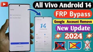 All Vivo V23e 5G Android 14 FRP Bypass google unlock latest security NEW UPDATE 🔥🔥 [upl. by Server]