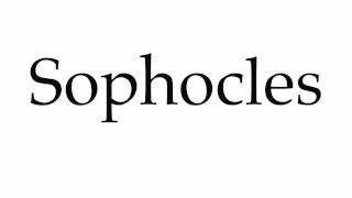 How to Pronounce Sophocles [upl. by Vatsug]