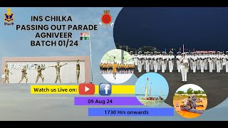 INS CHILKA PASSING OUT PARADE OF AGNIVEER BATCH 0124 [upl. by Eselahc292]