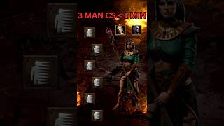 D2R HC CL  Day 2  3 Man CS in NA taxi sorc POV  diablo2 diablo2resurrected speedrun gaming [upl. by Ylloh765]