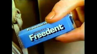 Wrigleys Freedent Gum Commercial 1981 [upl. by Lonee560]