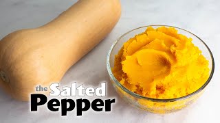 Easy Method for Butternut Squash Puree [upl. by Niwri975]